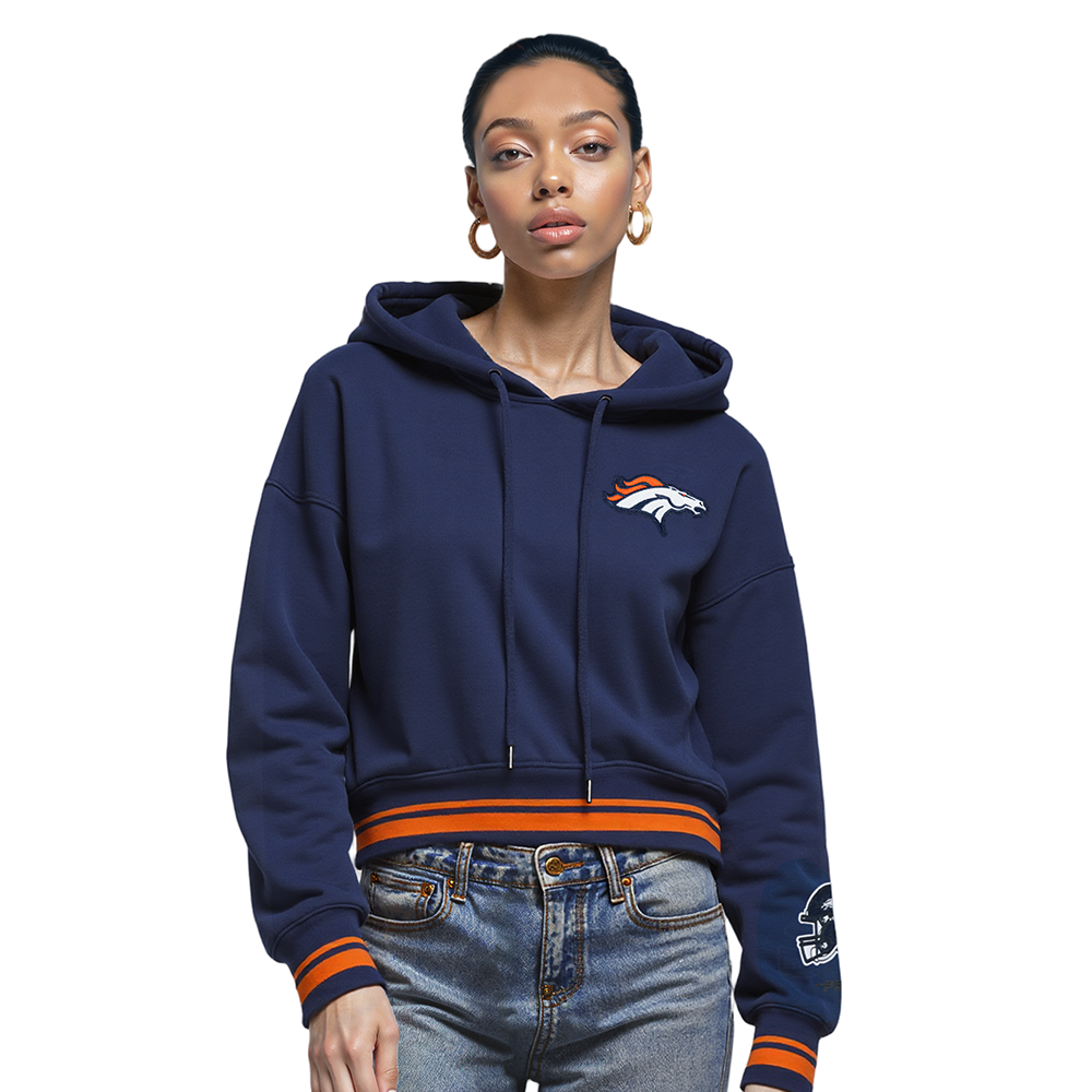 SUDADERA CON GORRO NFL DENVER BRONCOS MASH UP PARA MUJER