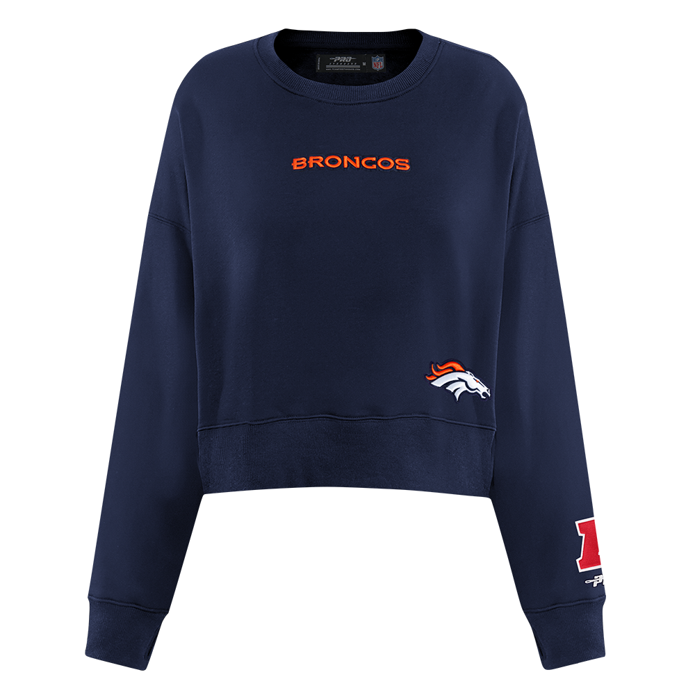 SUDADERA DE CUELLO REDONDO NFL DENVER BRONCOS WINGSPAN PARA MUJER