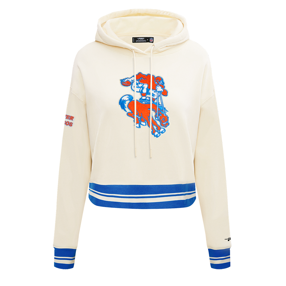 SUDADERA CON GORRO NFL DENVER BRONCOS RETRO CLASSICS PARA MUJER