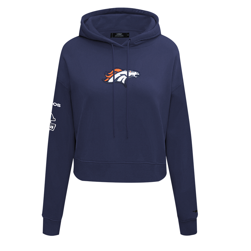 SUDADERA CON GORRO NFL DENVER BRONCOS CLASSIC CHENILLE PARA MUJER