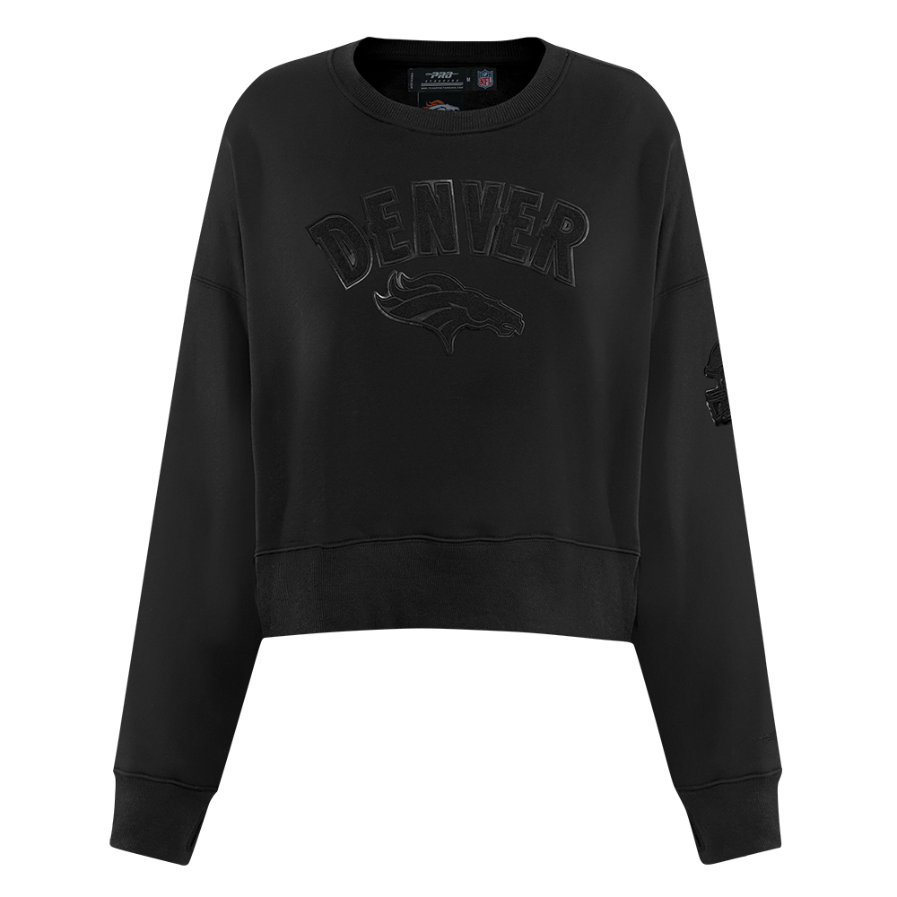 SUDADERA DE CUELLO REDONDO NFL DENVER BRONCOS CLASSIC 3BK PARA MUJER