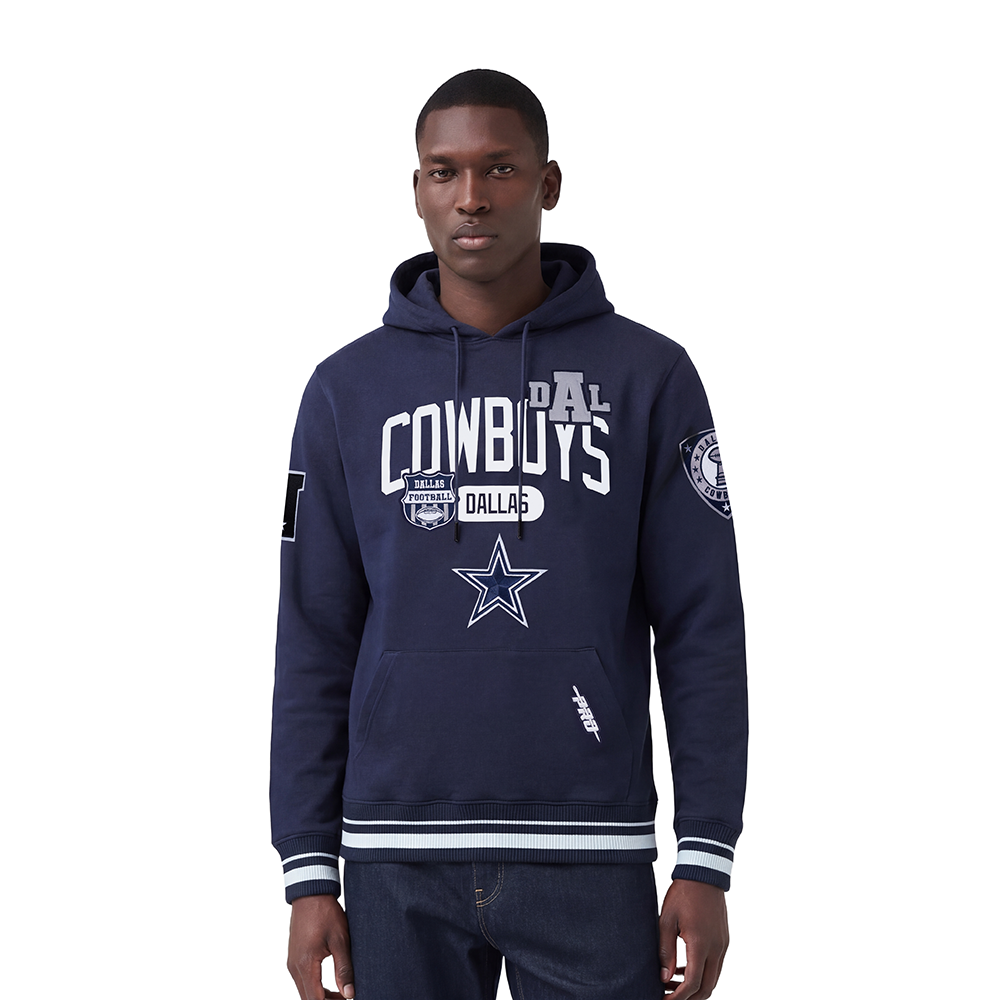 SUDADERA CON GORRO NFL DALLAS COWBOYS LETTERMAN