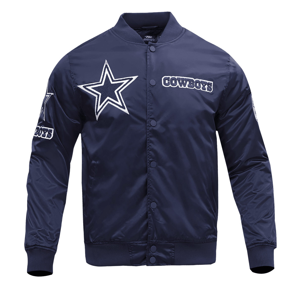 CHAMARRA DE SATÍN NFL DALLAS COWBOYS CHEST HIT LOGO