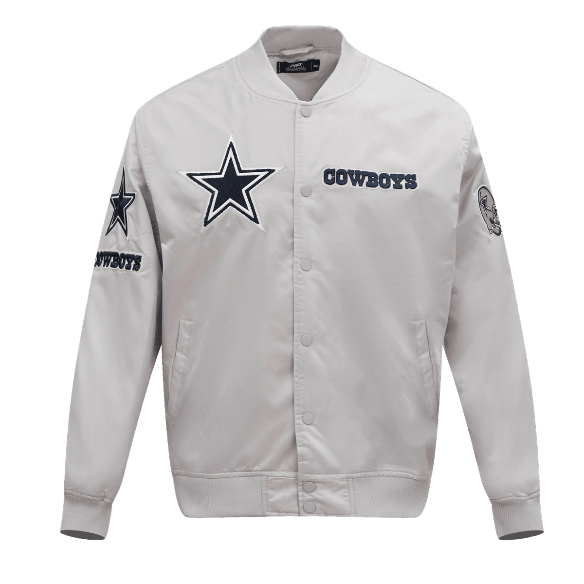 CHAMARRA DE SATÍN NFL DALLAS COWBOYS CHEST HIT LOGO