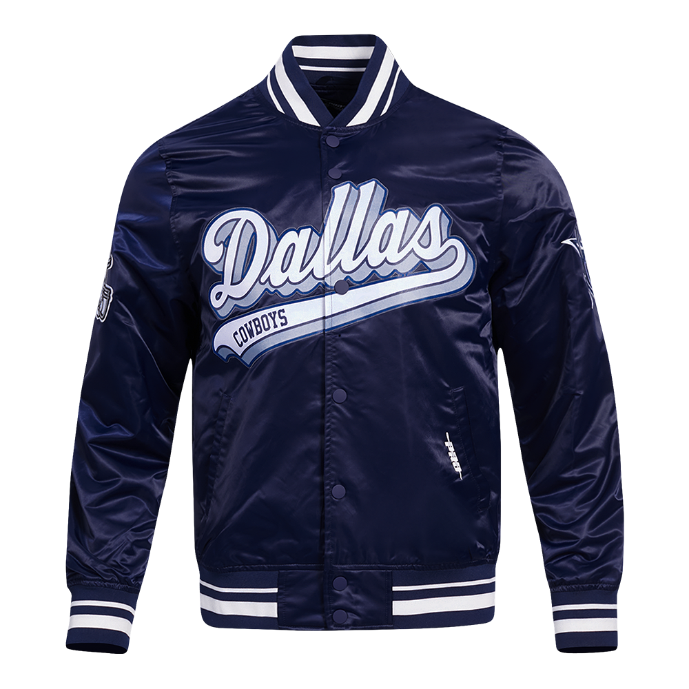 CHAMARRA DE SATÍN NFL DALLAS COWBOYS SCRIPT TAIL
