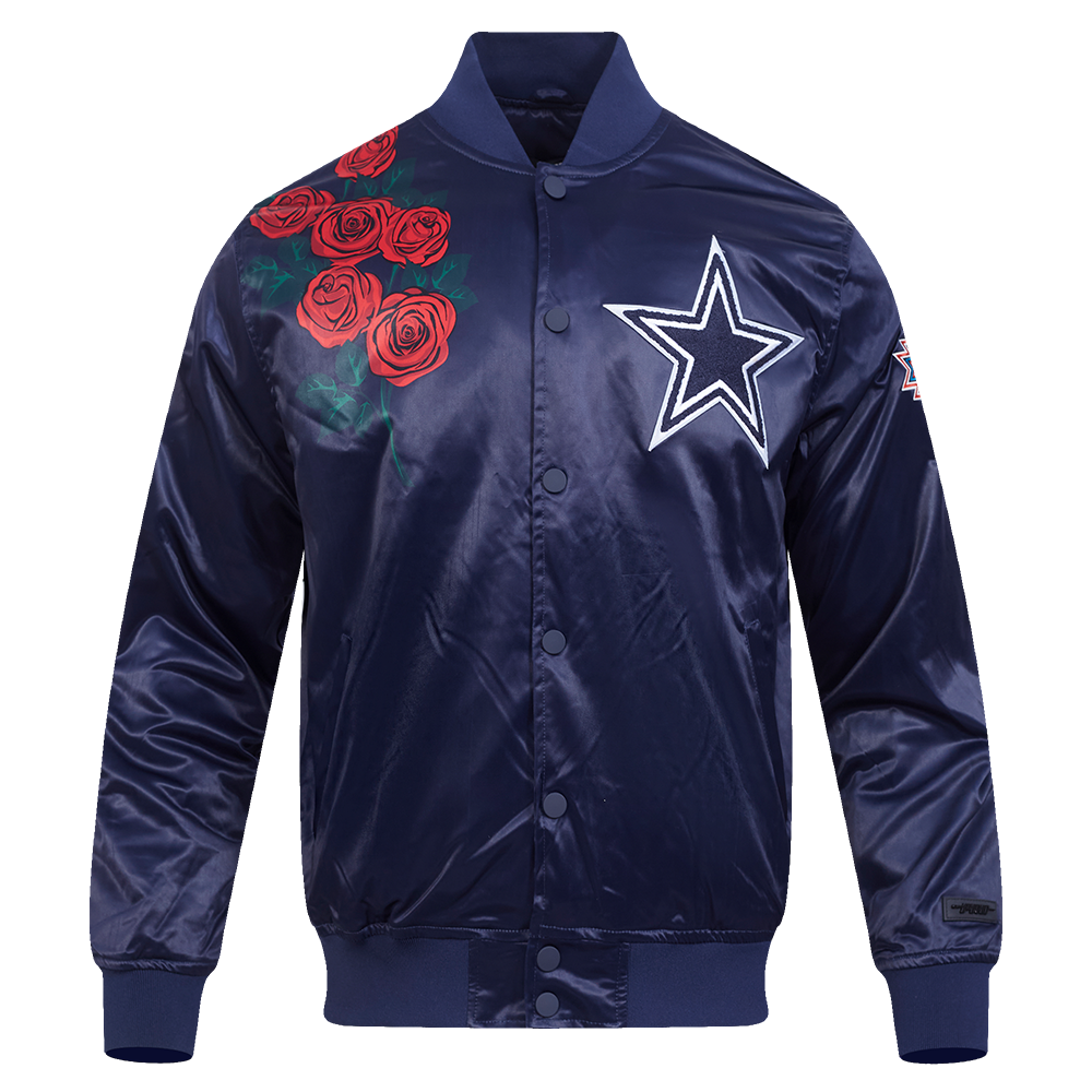 CHAMARRA DE SATÍN NFL DALLAS COWBOYS ROSES