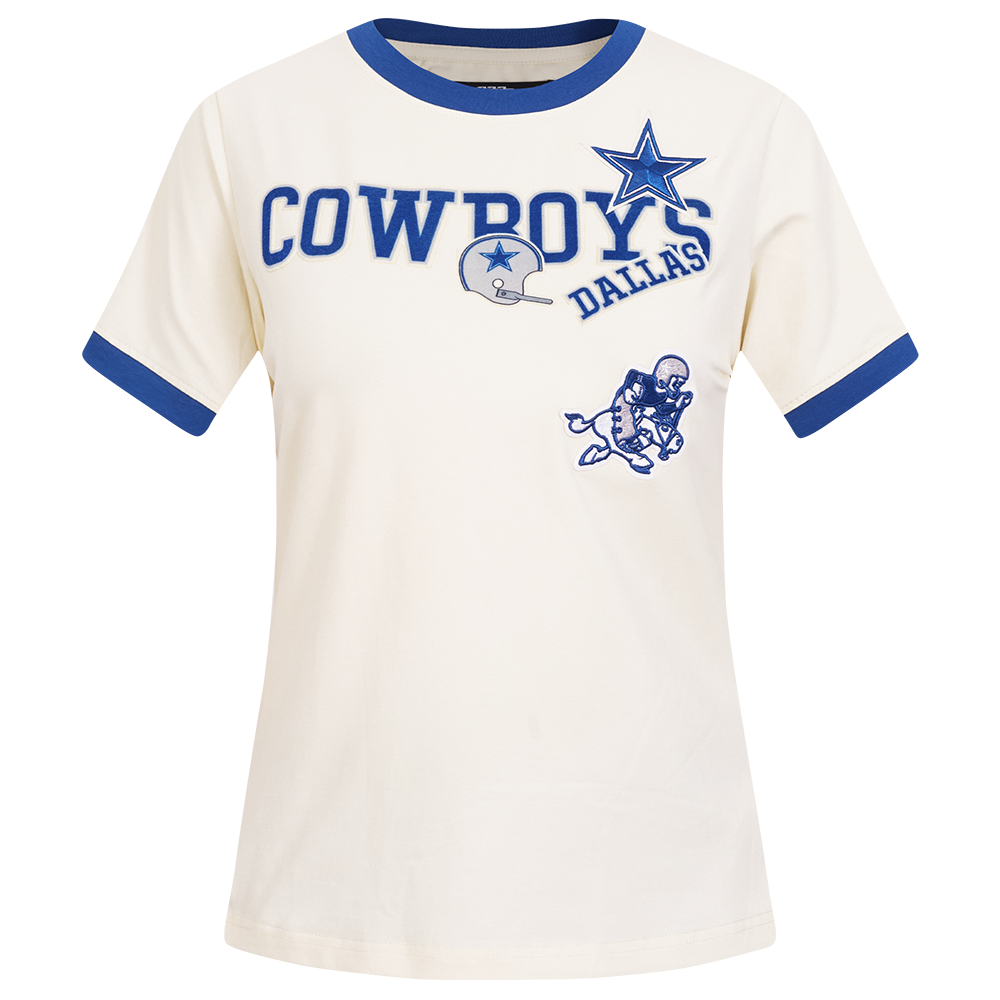 PLAYERA NFL DALLAS COWBOYS RETRO CASCADE PARA MUJER