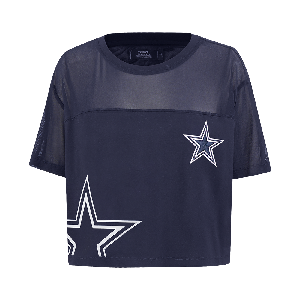 PLAYERA CROP NFL DALLAS COWBOYS SHEER INFLUENCE PARA MUJER