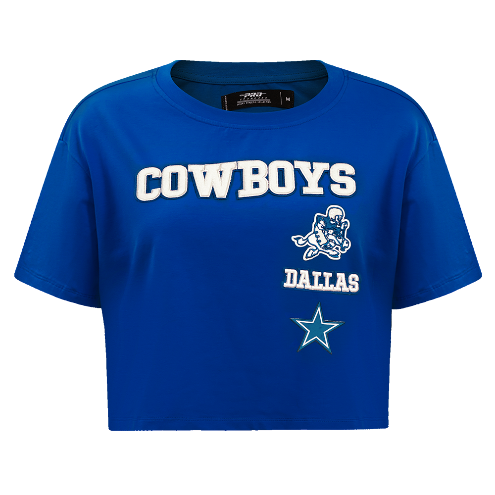 PLAYERA CROP NFL DALLAS COWBOYS RETRO CLASSICS PARA MUJER
