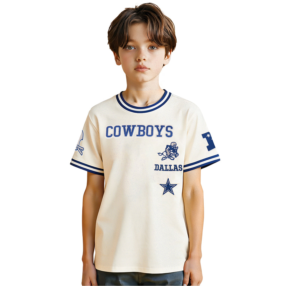 PLAYERA NFL DALLAS COWBOYS RETRO CLASSICS PARA NIÑO JUNIOR