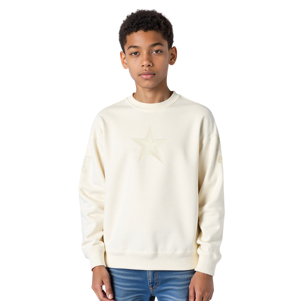 SUDADERA DE CUELLO REDONDO NFL DALLAS COWBOYS NEUTRAL PARA NIÑO JUNIOR