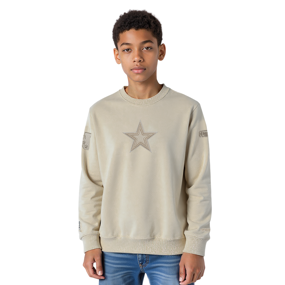 SUDADERA DE CUELLO REDONDO NFL DALLAS COWBOYS NEUTRAL PARA NIÑO JUNIOR