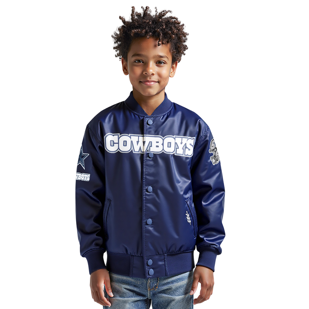 CHAMARRA DE SATIN NFL DALLAS COWBOYS CLASSIC CHENILLE PARA NIÑO JUNIOR