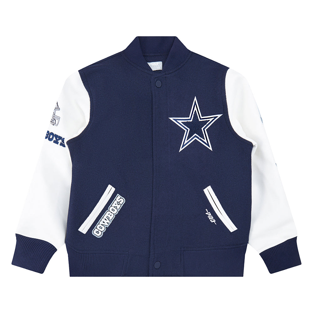 CHAMARRA UNIVERSITARIA NFL DALLAS COWBOYS CLASSIC CHENILLE PARA NIÑO JUNIOR
