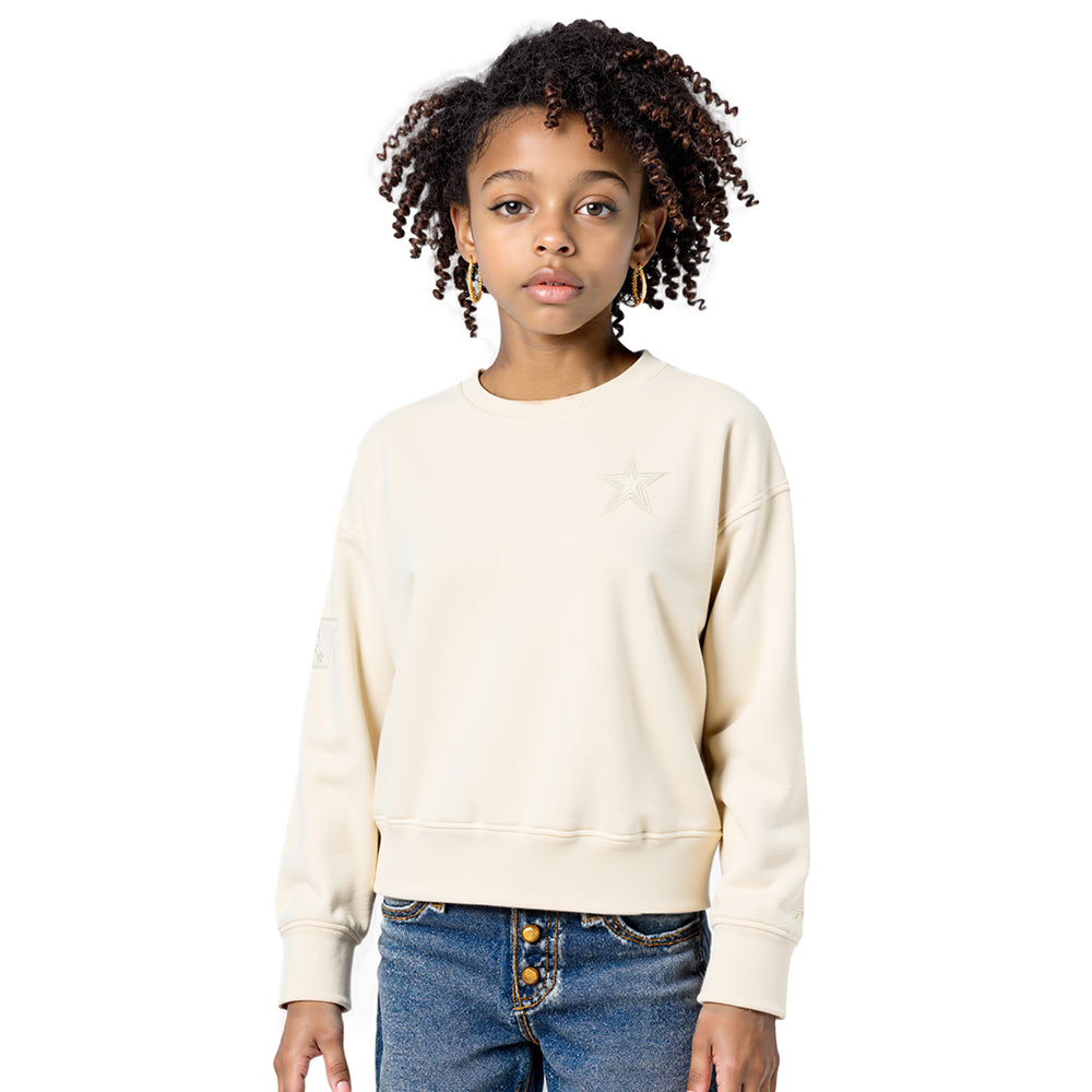 SUDADERA DE CUELLO REDONDO NFL DALLAS COWBOYS NEUTRAL PARA NIÑA JUNIOR