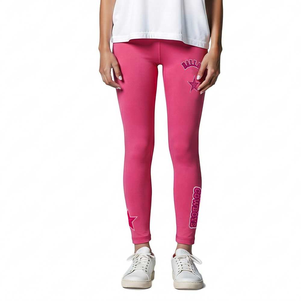 LEGGINGS NFL DALLAS COWBOYS CLASSIC TRIPLE PINK PARA NIÑA JUNIOR