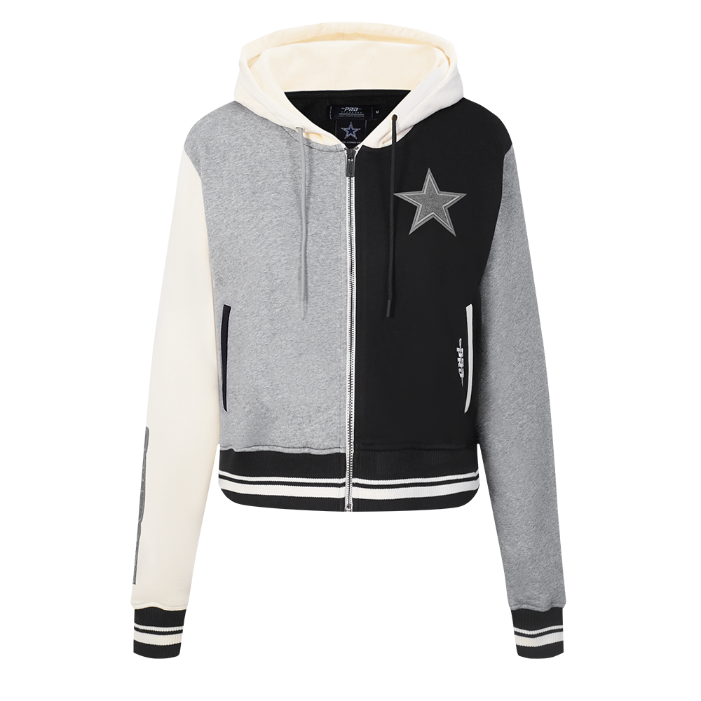 SUDADERA CON CIERRE NFL DALLAS COWBOYS REVERSE FRENCH TERRY PARA MUJER