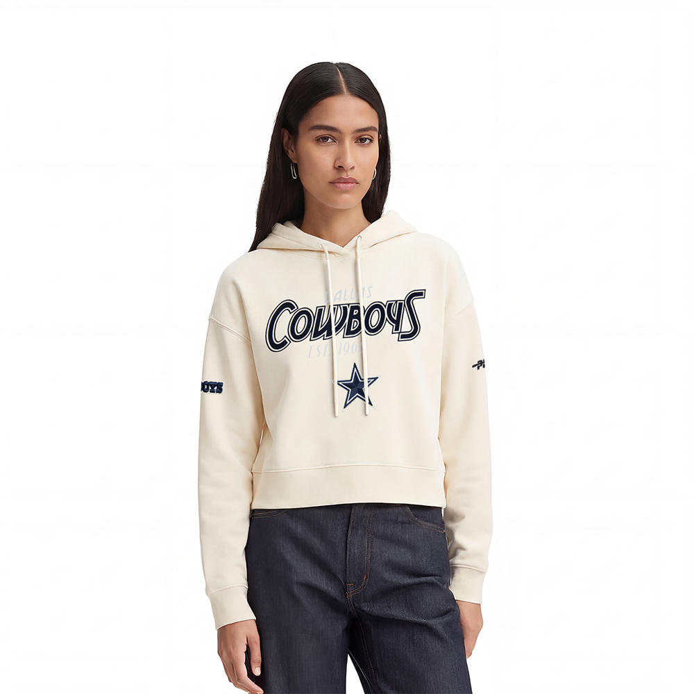 SUDADERA CON GORRO NFL DALLAS COWBOYS PARADISE PARA MUJER