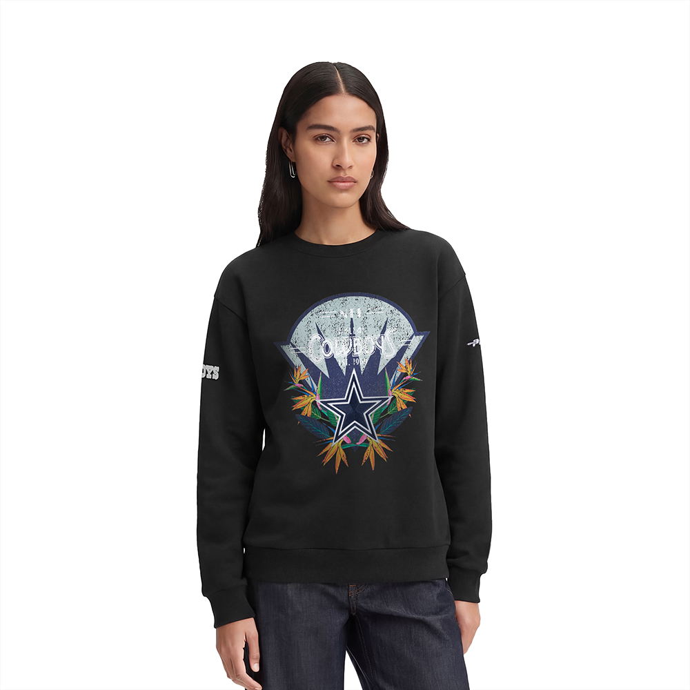SUDADERA DE CUELLO REDONDO NFL DALLAS COWBOYS PARADISE PARA MUJER