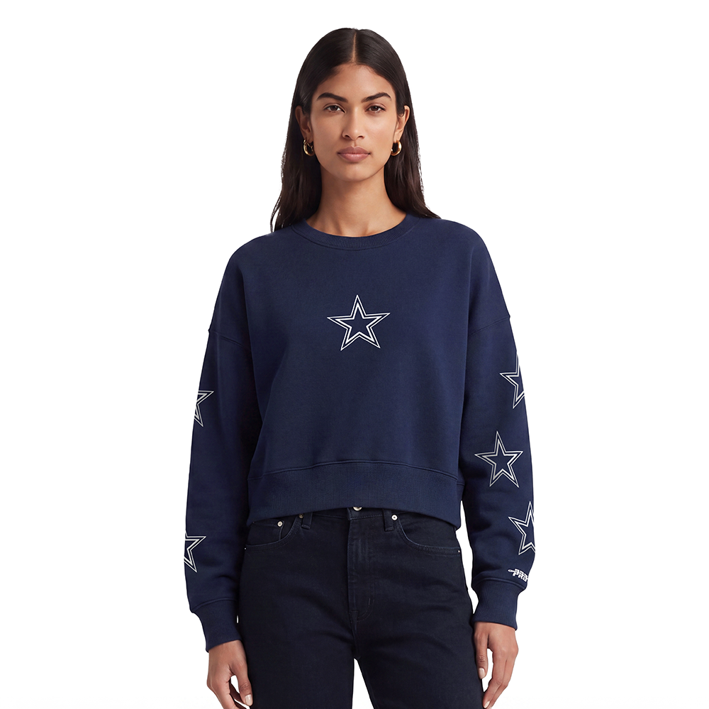 SUDADERA DE CUELLO REDONDO NFL DALLAS COWBOYS ALL PRO PARA MUJER