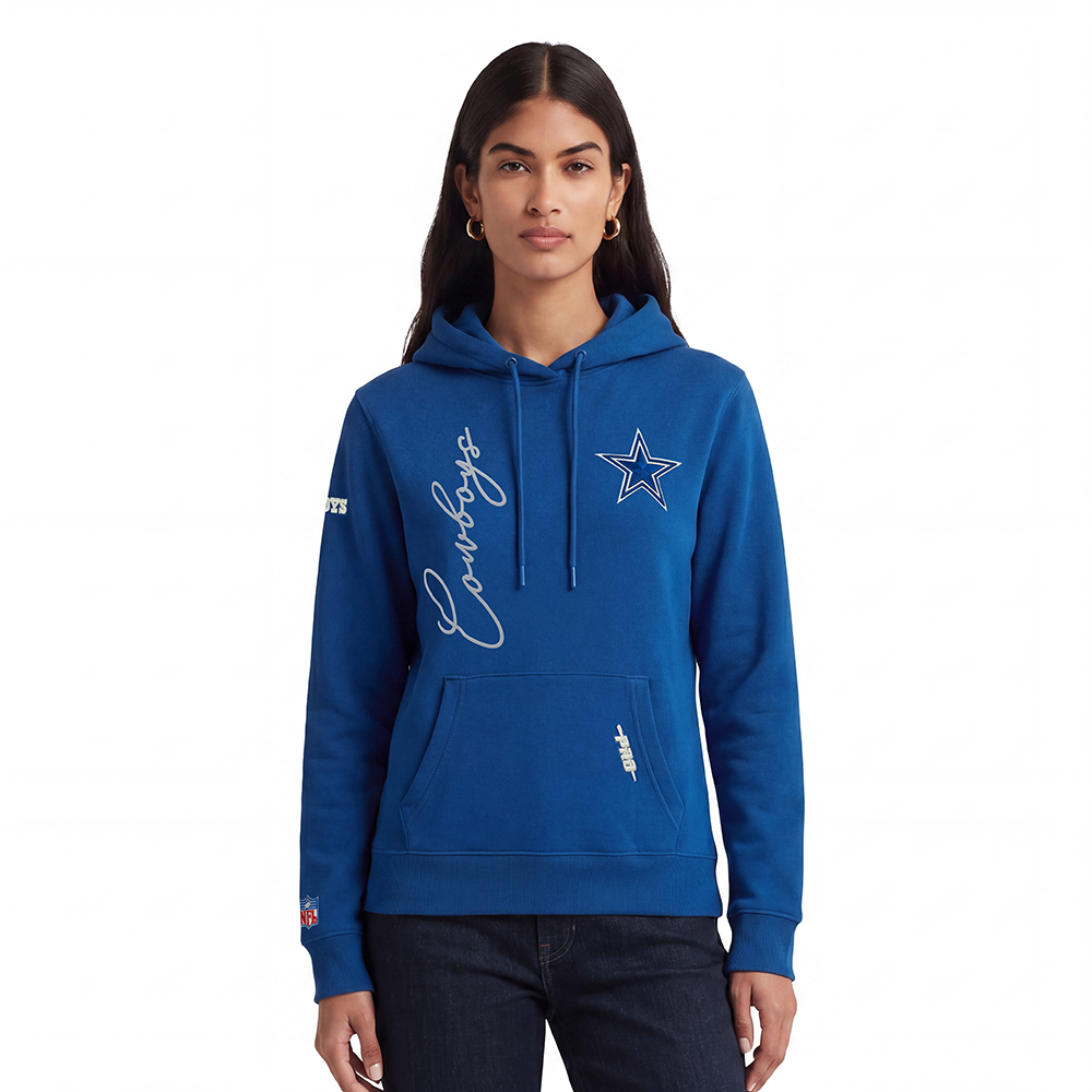 SUDADERA CON GORRO NFL DALLAS COWBOYS ORIGINAL PLAYERS PARA MUJER