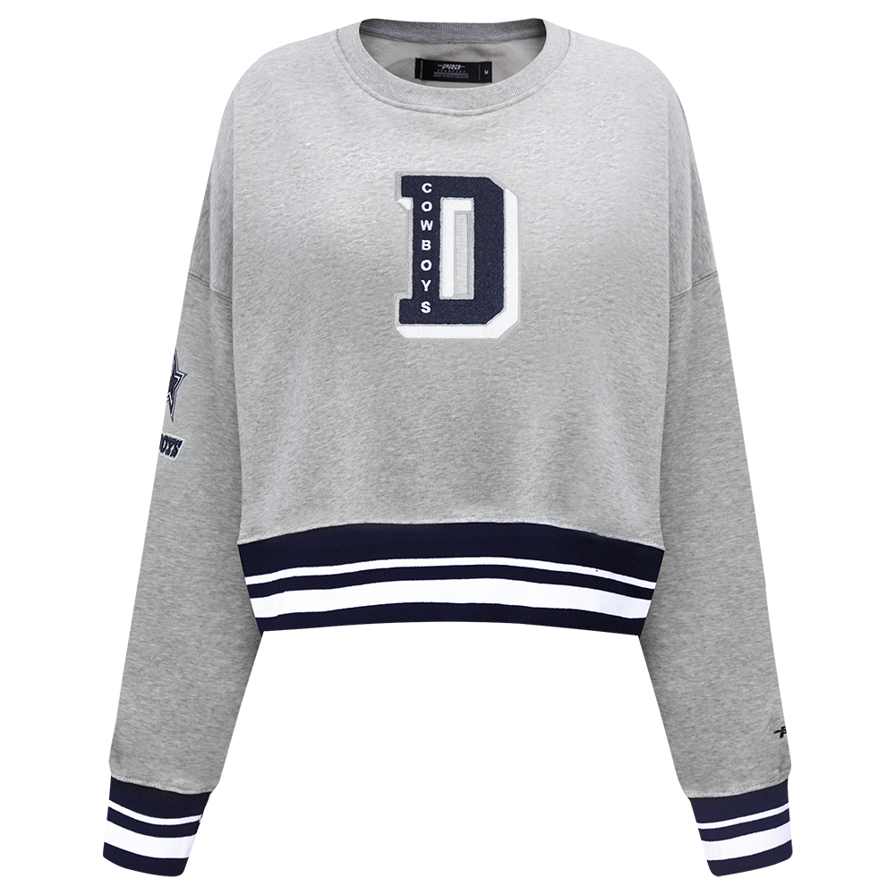 SUDADERA DE CUELLO REDONDO NFL DALLAS COWBOYS MASH UP PARA MUJER