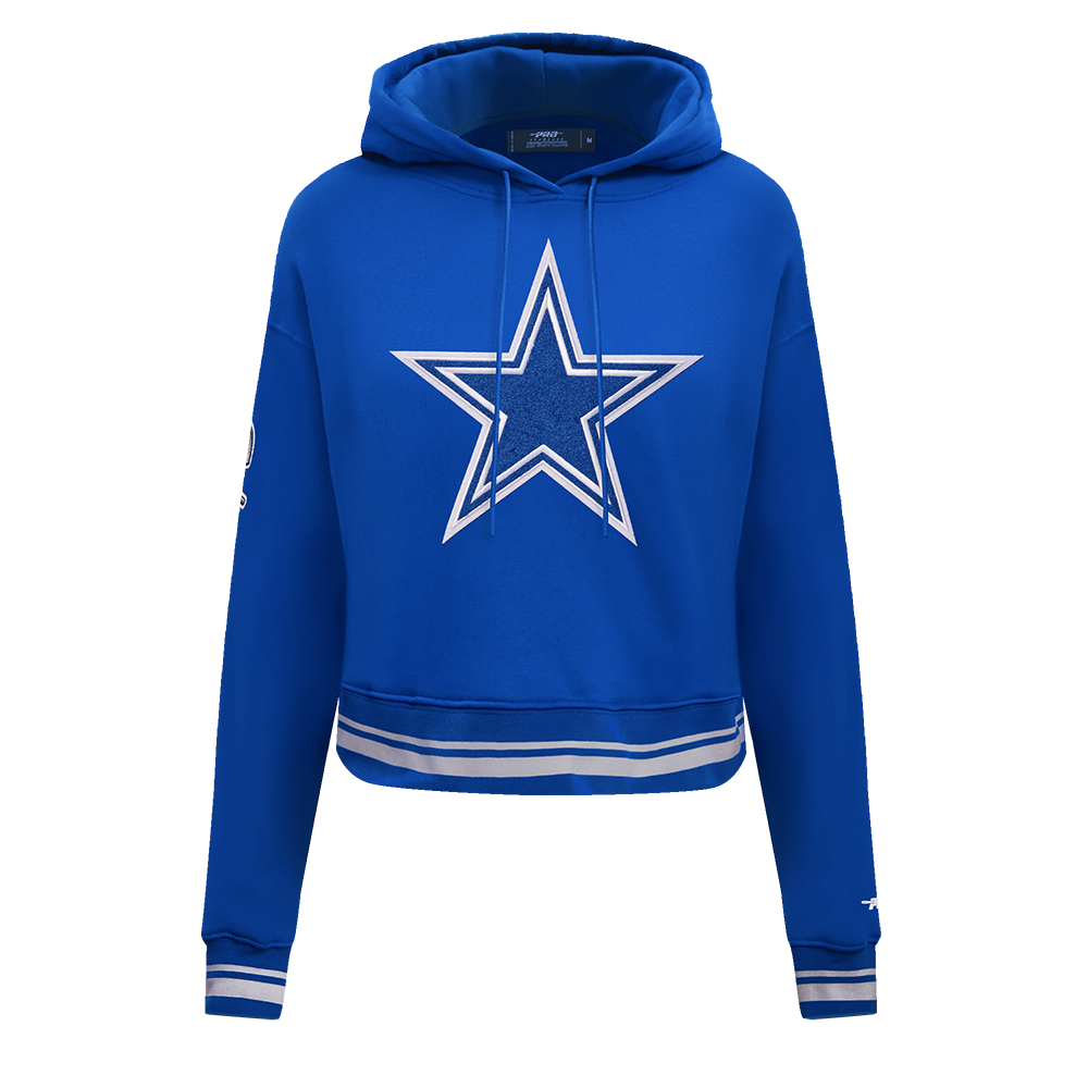 SUDADERA CON GORRO NFL DALLAS COWBOYS RETRO CLASSICS PARA MUJER