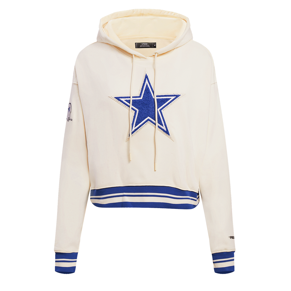 SUDADERA CON GORRO NFL DALLAS COWBOYS RETRO CLASSICS PARA MUJER