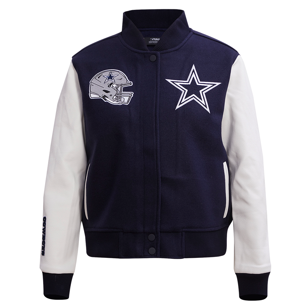 CHAMARRA UNIVERSITARIA NFL DALLAS COWBOYS CLASSIC ESSENTIALS PARA MUJER