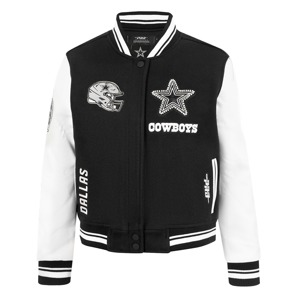 CHAMARRA UNIVERSITARIA NFL DALLAS COWBOYS PEARLS PARA MUJER