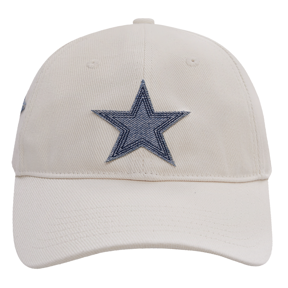 GORRA NFL DALLAS COWBOYS VARSITY BLUES DENIM DAD HAT PARA MUJER