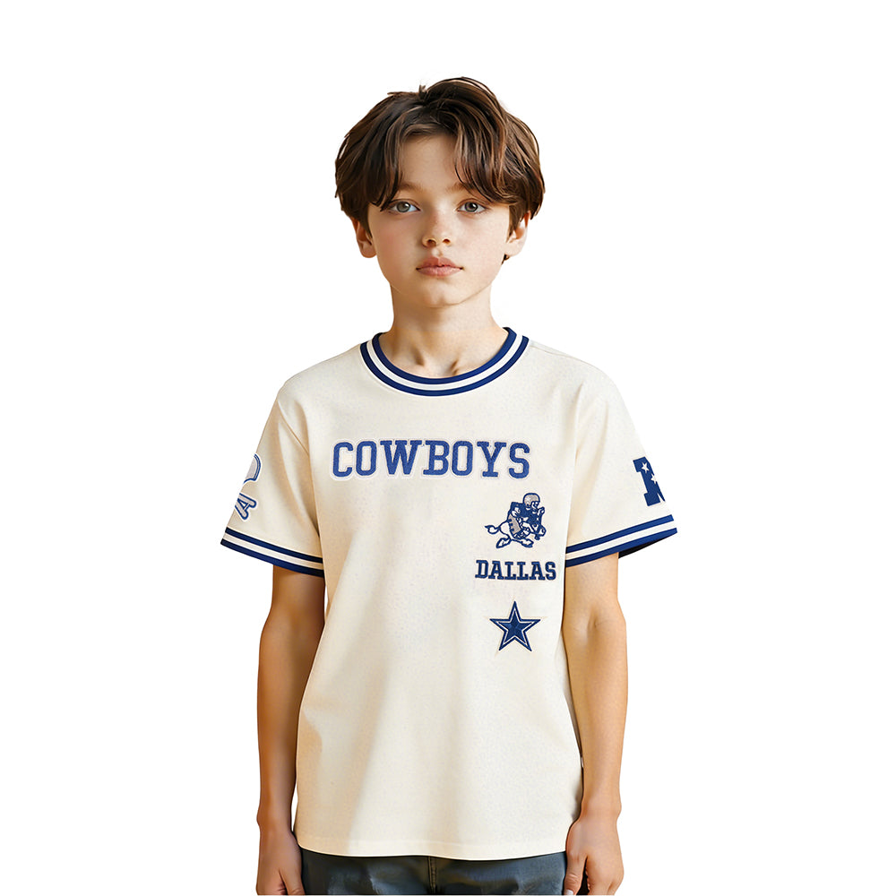 PLAYERA NFL DALLAS COWBOYS RETRO CLASSICS PARA NIÑO