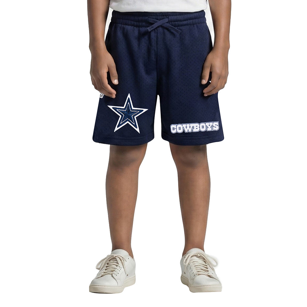 SHORTS DE BASQUETBOL NFL DALLAS COWBOYS MESH PARA NIÑO