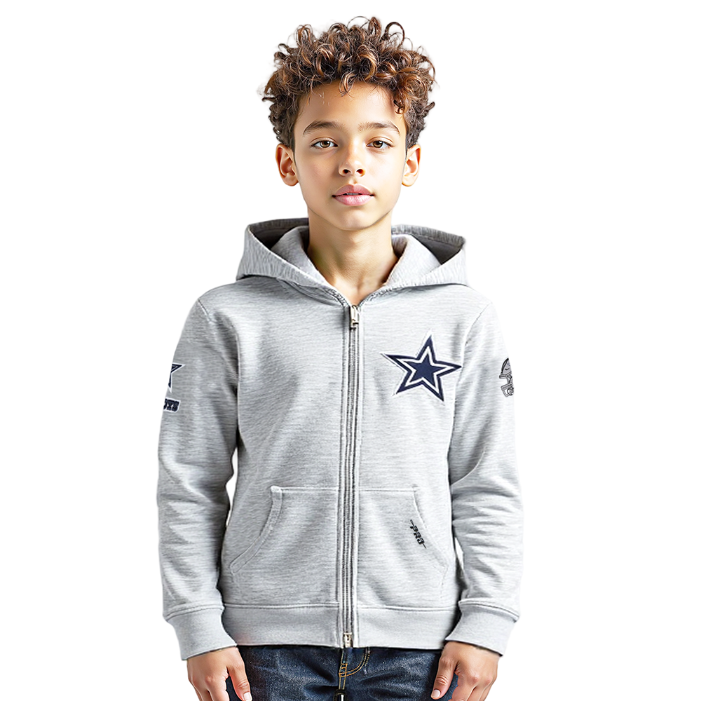 SUDADERA CON CIERRE NFL DALLAS COWBOYS CLASSIC CHENILLE PARA NIÑO
