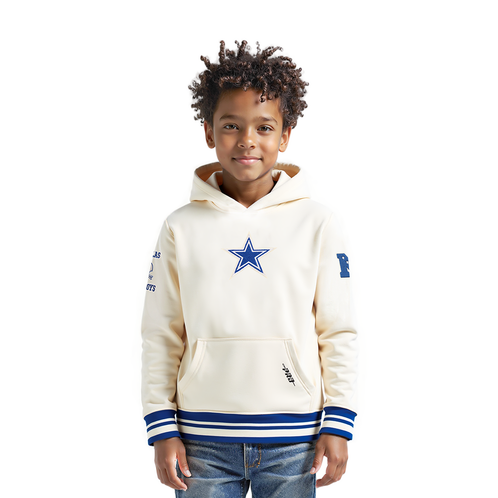 SUDADERA CON GORRO NFL DALLAS COWBOYS RETRO CLASSICS PARA NIÑO