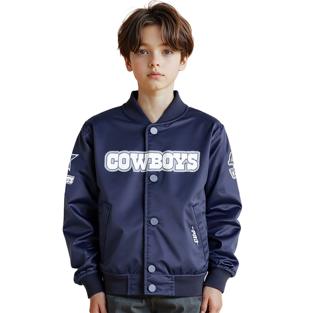 CHAMARRA DE SATIN NFL DALLAS COWBOYS CLASSIC CHENILLE PARA NIÑO