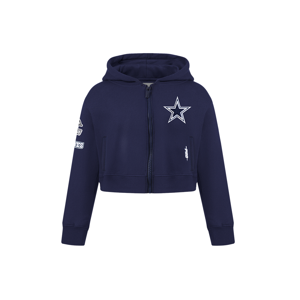 SUDADERA CON CIERRE NFL DALLAS COWBOYS CLASSIC ESSENTIALS PARA NIÑA