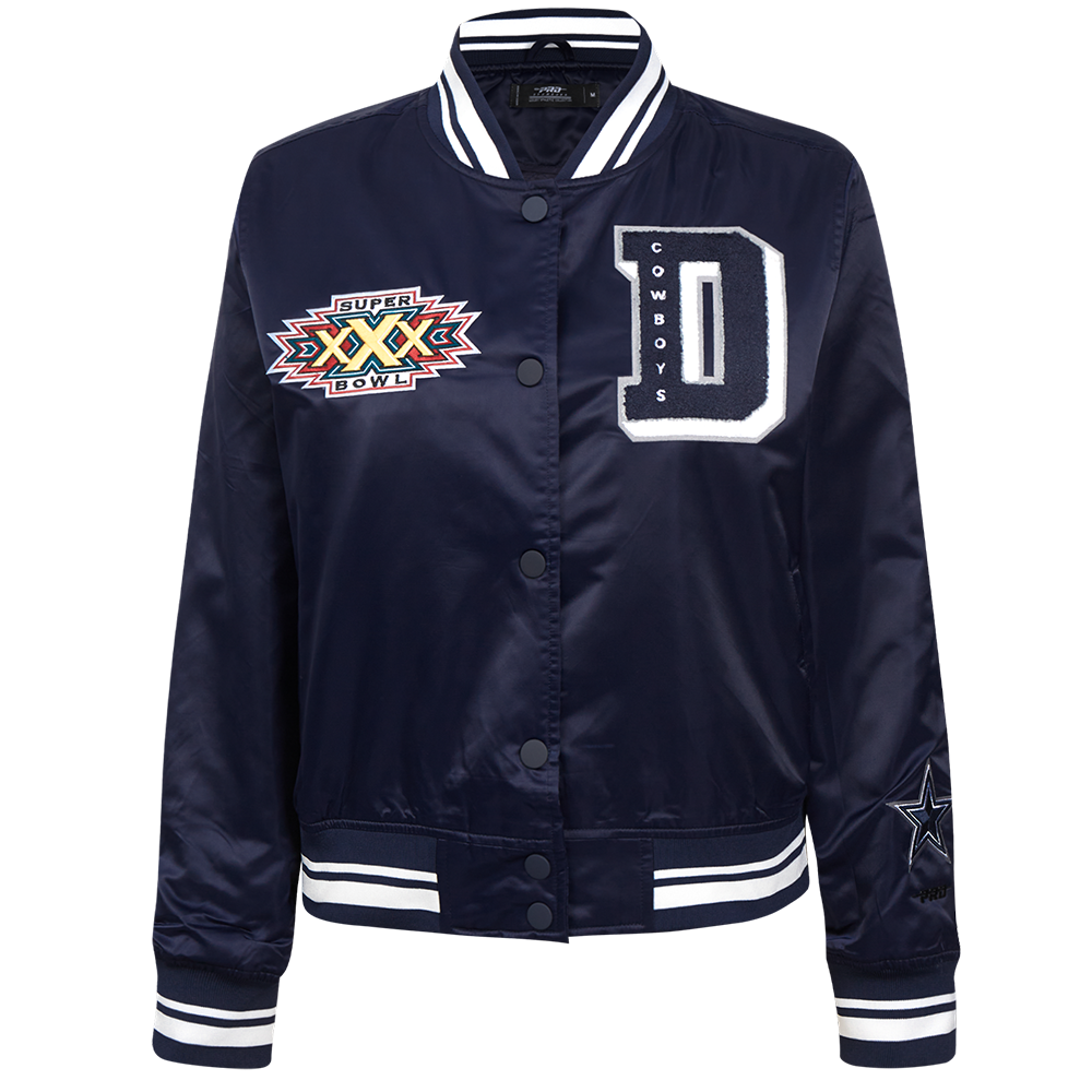 CHAMARRA DE SATÍN NFL DALLAS COWBOYS MASH UP PARA MUJER