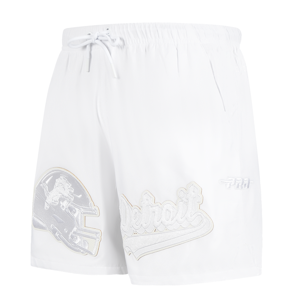 SHORTS DE ALGODÓN NFL DETROIT LIONS WHITE OUT