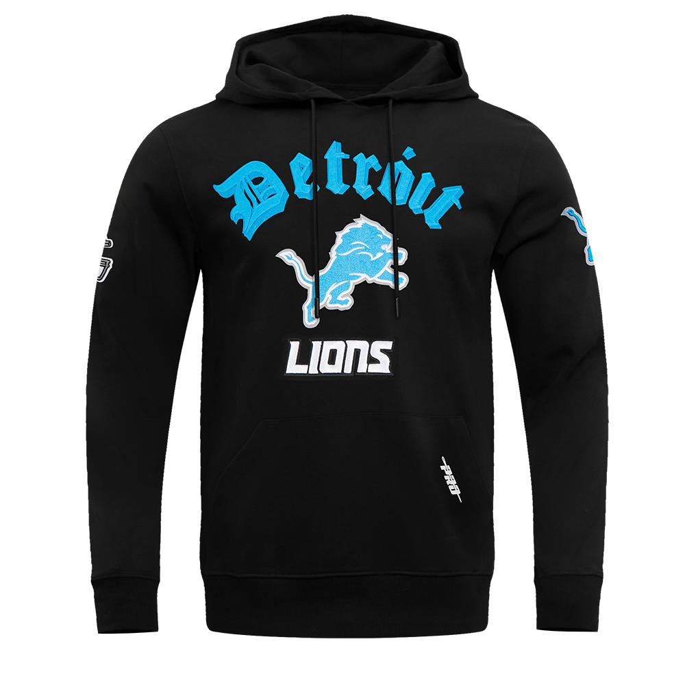 SUDADERA CON GORRO NFL DETROIT LIONS OLD ENGLISH