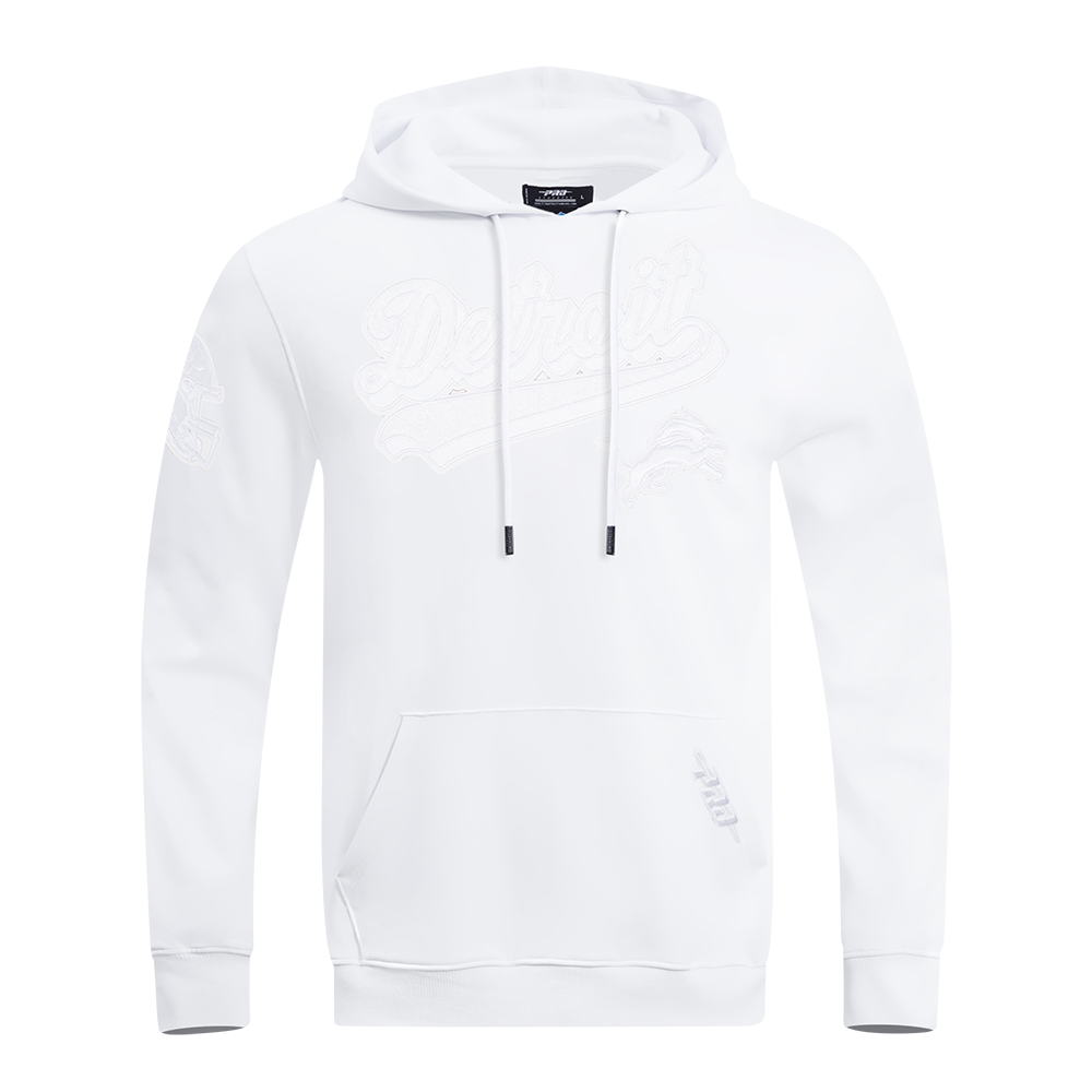 SUDADERA CON GORRO NFL DETROIT LIONS WHITE OUT