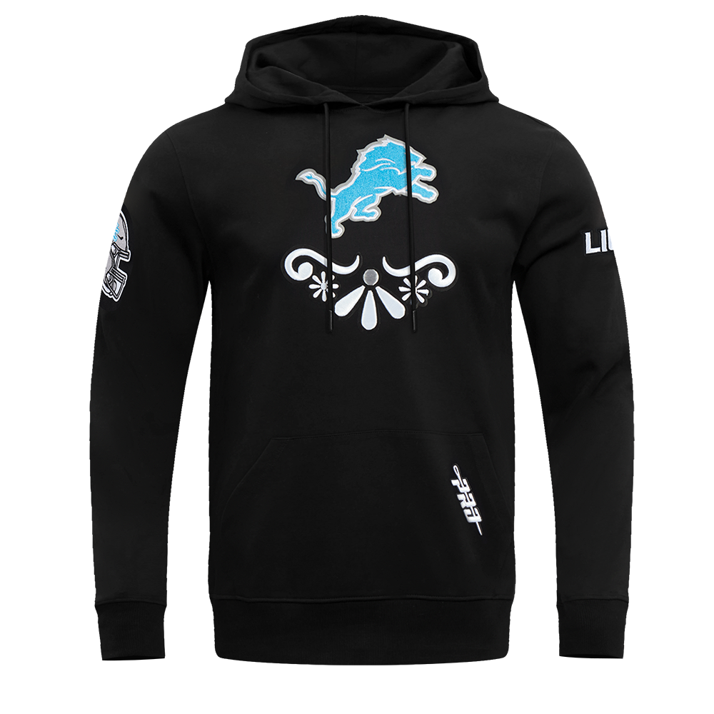 SUDADERA CON GORRO NFL DETROIT LIONS SUGAR SKULL