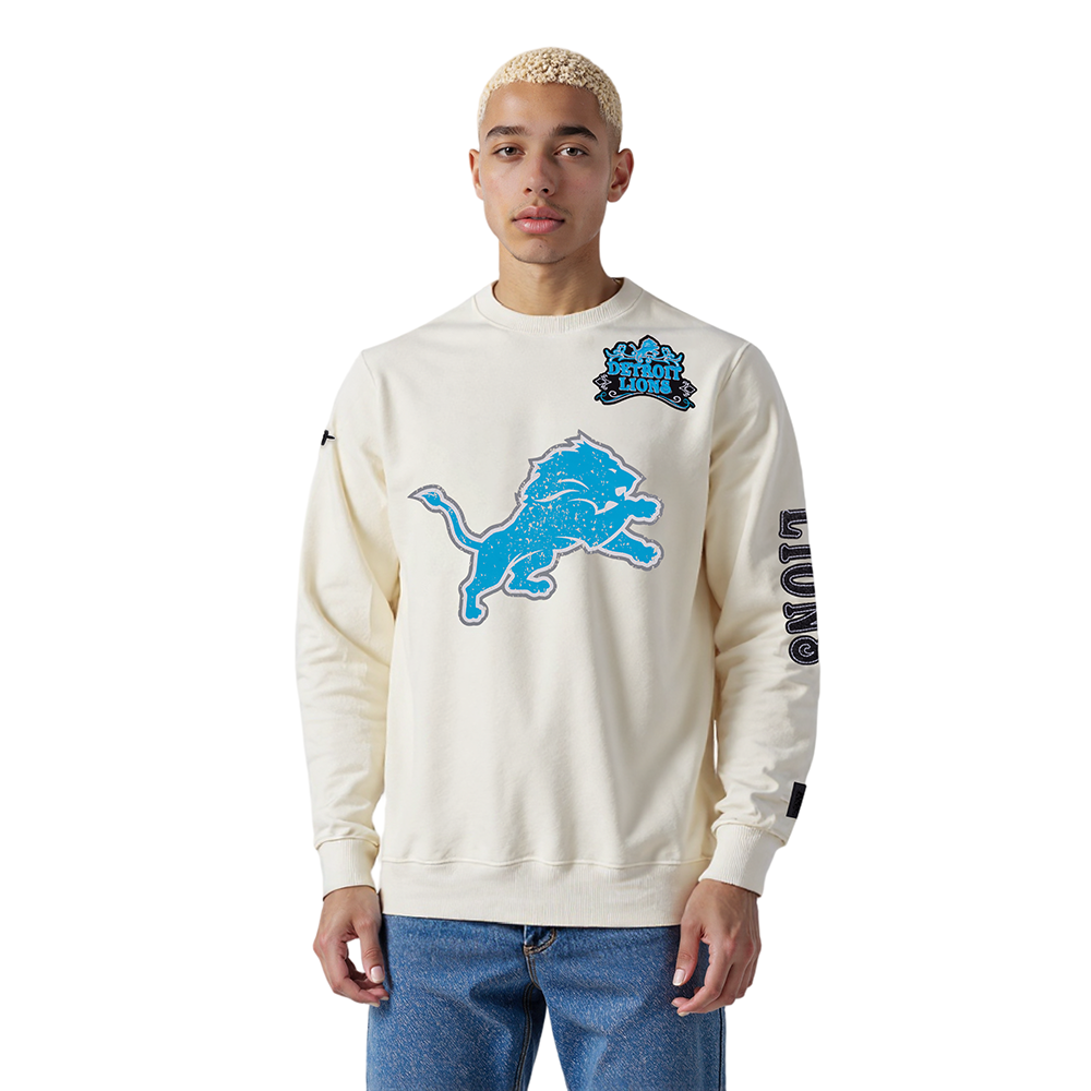 SUDADERA DE CUELLO REDONDO NFL DETROIT LIONS REBEL ATHLETICS