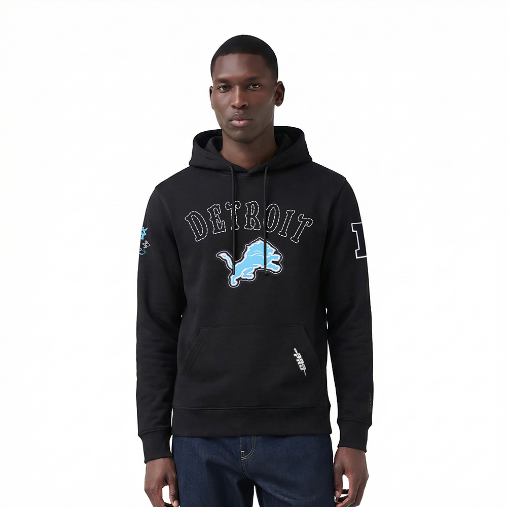 SUDADERA CON GORRO NFL DETROIT LIONS REBEL ATHLETICS