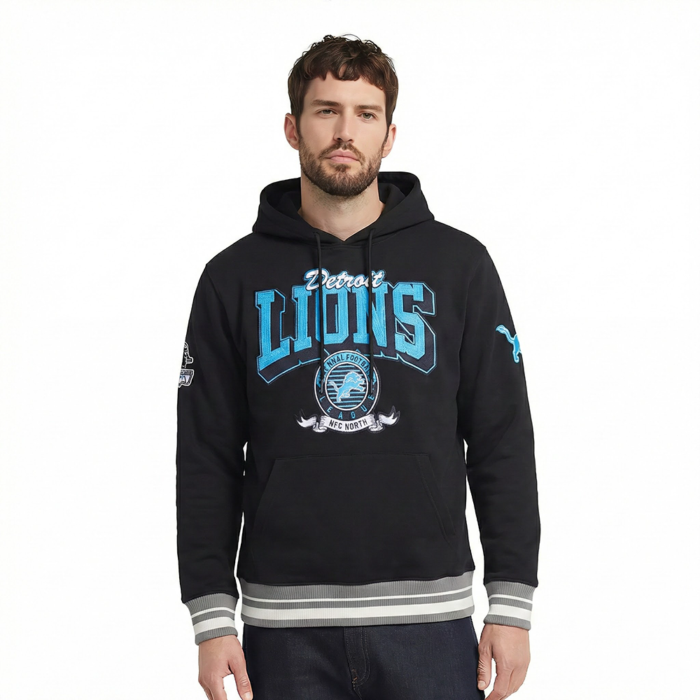 SUDADERA CON GORRO NFL DETROIT LIONS TEAM BADGE