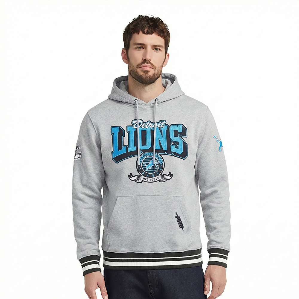 SUDADERA CON GORRO NFL DETROIT LIONS TEAM BADGE