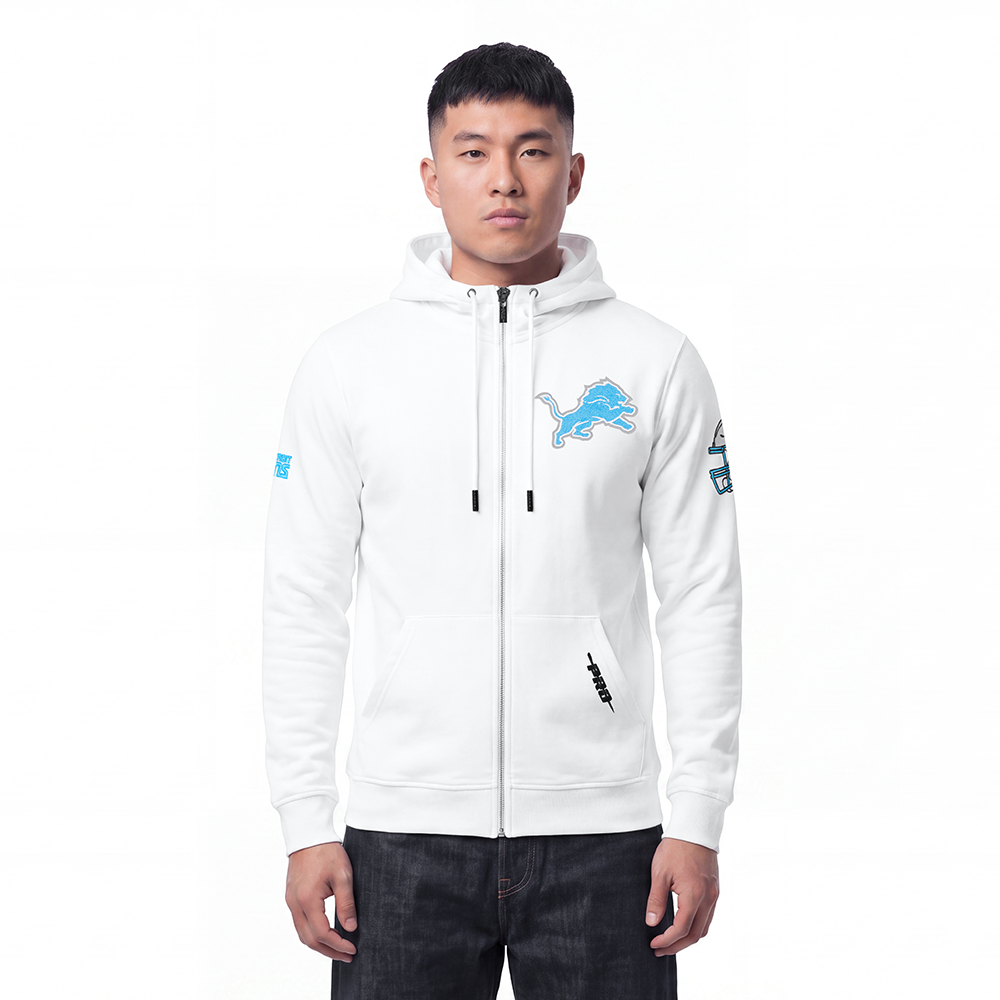 SUDADERA CON CIERRE NFL DETROIT LIONS CLASSIC CHENILLE
