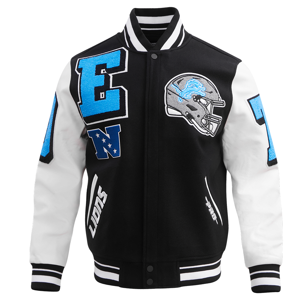 CHAMARRA UNIVERSITARIA NFL DETROIT LIONS MASH UP