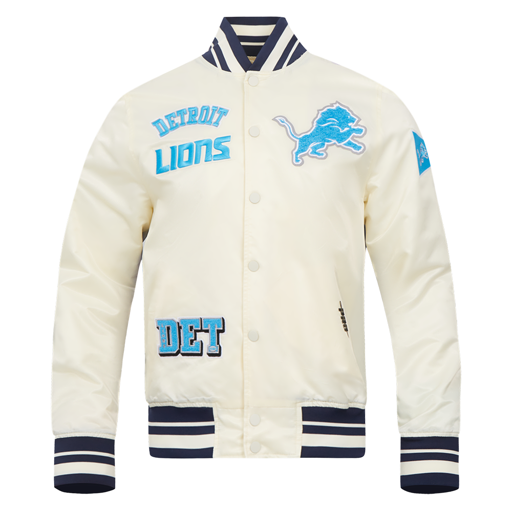 CHAMARRA DE SATÍN NFL DETROIT LIONS SUBLIMATED SATIN JACKET