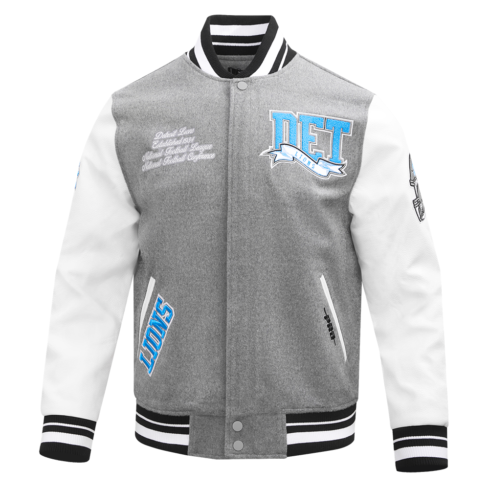 CHAMARRA UNIVERSITARIA NFL DETROIT LIONS TEAM PENNANTS